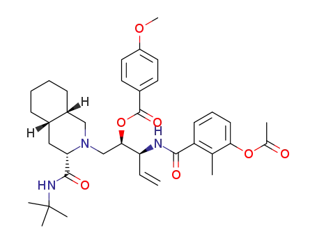 (2R,3S)-3-(3-acetoxy-2-methylbenzamido)-1-((3S,4aS,8aS)-3-(tert-butylcarbamoyl)octahydroisoquinolin-2(1H)-yl)pent-4-en-2-yl-4-methoxybenzoate