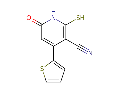 2-mercapto-6-oxo-4-(thiophen-2-yl)-1,6-dihydropyridine-3-carbonitrile