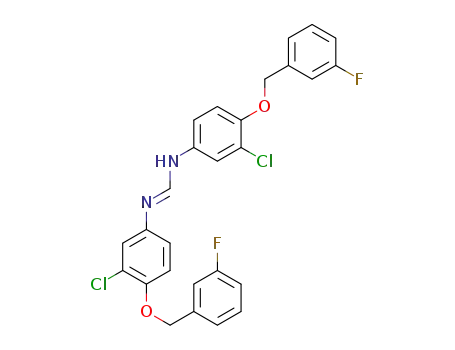 (E)-N'-(3-chloro-4-((3-fluorobenzyl)oxy)phenyl)-N-(3-chloro-4-((3-fluorobenzyl)oxy)phenyl)formamidine