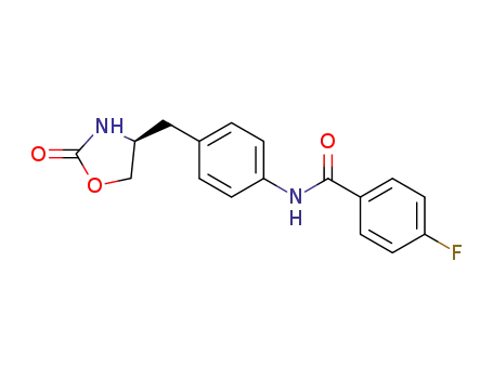 (S)-4-fluoro-N-(4-((2-oxooxazolidin-4-yl)methyl)phenyl)-benzamide