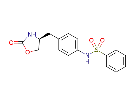 (S)-N-(4-((2-oxooxazolidin-4-yl)methyl)phenyl)-benzenesulfonamide