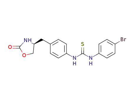 (S)-1-(4-bromophenyl)-3-(4-((2-oxooxazolidin-4-yl)methyl)-phenyl)thiourea