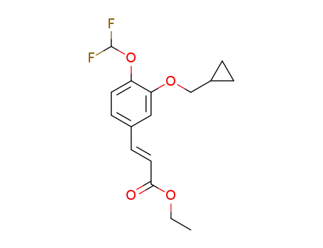ethyl (E)-3-(3-(cyclopropylmethoxy)-4-(difluoromethoxy)phenyl)acrylate