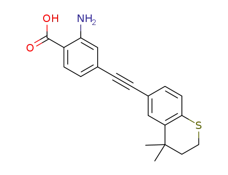 2-amino-4-((4,4-dimethylthiochroman-6-yl)ethynyl)benzoic acid