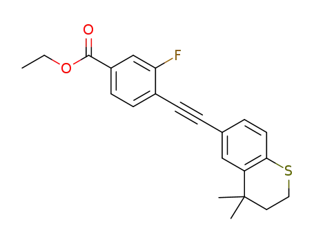 ethyl 3-fluoro-4-((4,4-dimethylthiochroman-6-yl)ethynyl)benzoate