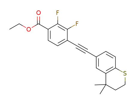 ethyl 2,3-difluoro-4-((4,4-dimethylthiochroman-6-yl)ethynyl)benzoate