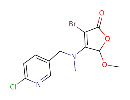 3-bromo-4-(((6-chloropyridin-3-yl)methyl)(methyl)amino)-5-methoxy-2,5-dihydrofuran-2-one