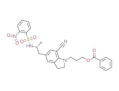 N-[(2R)-1-[1-(3-benzoyloxypropyl)-7-cyanoindoline-5-yl]propan-2-yl]-2-nitrobenzenesulfonamide