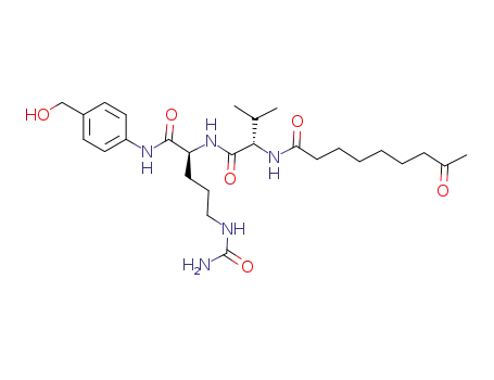 4-(N-(8-oxononanoyl)-L-valinyl-L-citrullinamido)benzyl alcohol