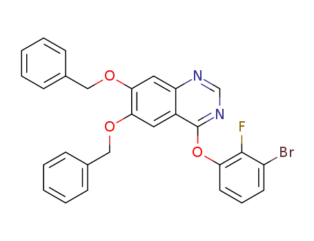 6,7-dibenzyloxy-4-(3-bromo-2-fluorophenoxy)quinazoline