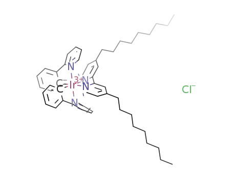 mer-bis[2-phenylpyridinato-C2,N](4,4'-dinonyl-2,2'-bipyridine)iridium(III) chloride