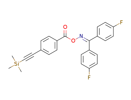 bis(4-fluorophenyl)methanone O-(4-((trimethylsilyl)ethynyl)benzoyl)oxime