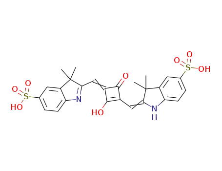 2-(3,3-dimethyl-5-sulfo-2,3-dihydro-1H-2-indolylidenmethyl)-4-(3,3-dimethyl-5-sulfo-3H-2-indoliumylmethylene)-3-oxo-1-cyclobuten-1-olate