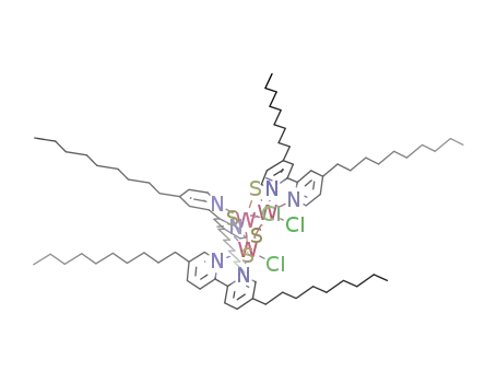 [W3S4Cl3(4,4′-di-n-nonyl-2,2′-bipyridine)3]Cl