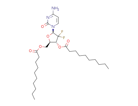 2',2'-difluoro-2'-deoxycytidine 3',5'-di-n-decanoate