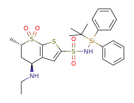 (2S,4S)-N-(tert-butyldiphenylsilyl)-4-(ethylamino)-2-methyl-1,1-dioxo-2H,3H,4H-1λ6-thieno[2,3-b]thiopyran-6-sulfonamide