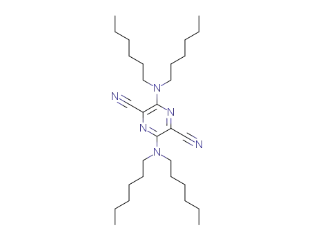 2,5-bis(N,N-dihexylamino)-3,6-dicyanopyrazine