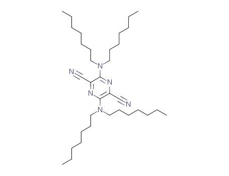 2,5-bis(N,N-diheptylamino)-3,6-dicyanopyrazine