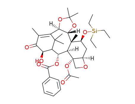 13-oxo-14β-hydroxy-7-O-triethylsilyl-9,10-O-isopropylidene-1-deoxybaccatin VI