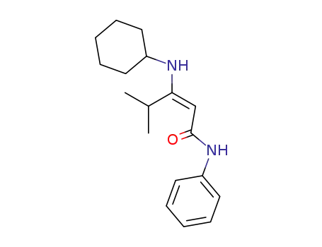 3-(cyclohexylamino)-4-methylpent-2(E)-enoic acid anilide