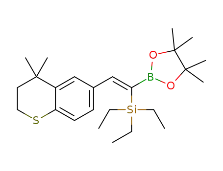 (Z)-(2-(4,4-dimethylthiochroman-6-yl)-1-(4,4,5,5-tetramethyl-1,3,2-dioxaborolan-2-yl)vinyl)triethylsilane