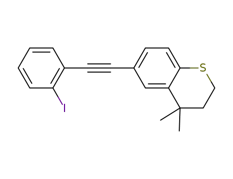 6-((2-iodophenyl)ethynyl)-4,4-dimethylthiochromane
