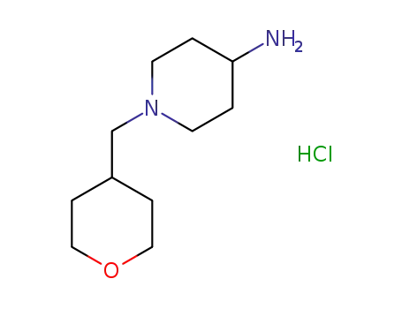 1-((tetrahydro-2H-pyran-4-yl)methyl)piperidine-4-amine hydrochloride