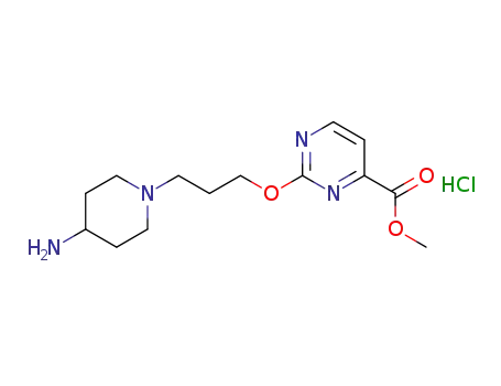 methyl 2-(3-(4-aminopiperidin-1-yl)propoxy)pyrimidine-4-carboxylate hydrochloride