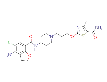 2-(3-(4-(4-amino-5-chloro-2,3-dihydrobenzofuran-7-carboxamido)piperidin-1-yl)propoxy)-4-methylthiazole-5-carboxamide