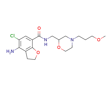 4-amino-5-chloro-N-((4-(3-methoxypropyl)morpholin-2-yl)methyl)-2,3-dihydrobenzofuran-7-carboxamide