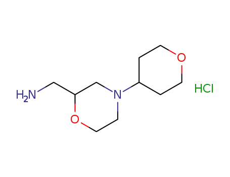 (4-(tetrahydro-2H-pyran-4-yl)morpholin-2-yl)methylamine hydrochloride