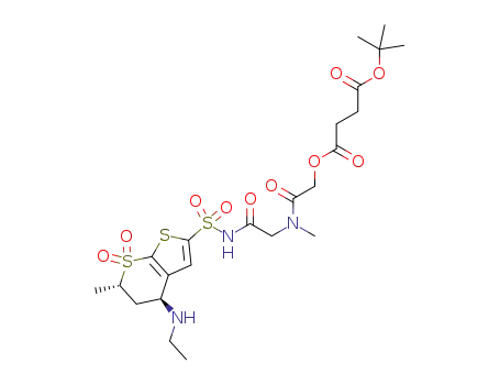 1-tert-butyl 4-{[({[(2S,4S)-4-(ethylamino)-2-methyl-1,1-dioxo-2H,3H,4H-1λ6-thieno[2,3-b]thiopyran-6-yl]sulfonyl}carbamoyl)methyl](methyl)carbamoyl}methyl butanedioate