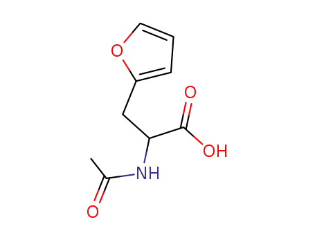 Molecular Structure of 121786-30-9 (2-Furanpropanoic acid, a-(acetylamino)-)