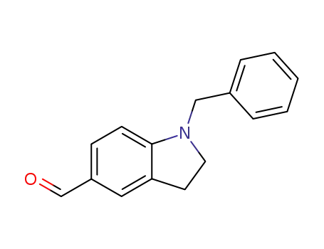 1H-Indole-5-carboxaldehyde, 2,3-dihydro-1-(phenylmethyl)-