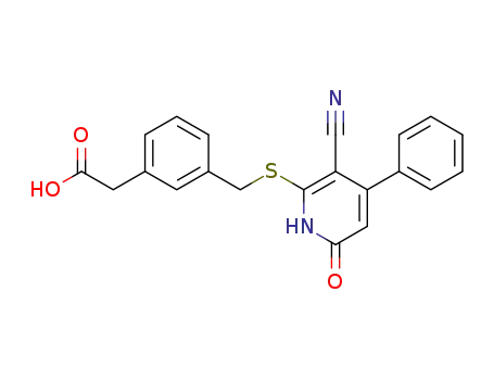 [3-(3-cyano-6-oxo-4-phenyl-1,6-dihydropyridin-2-ylsulfanylmethyl)phenyl]acetic acid