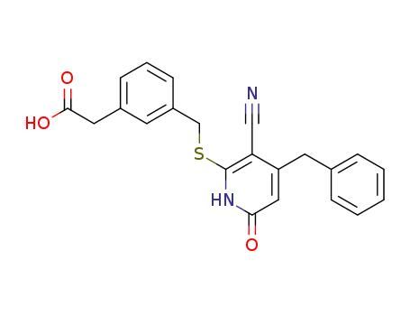 [3-(4-benzyl-3-cyano-6-oxo-1,6-dihydropyridin-2-ylsulfanylmethyl)phenyl]acetic acid