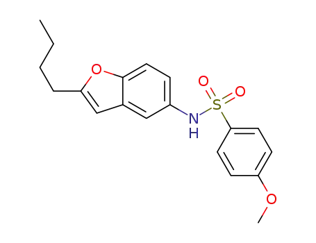 N-(2-butylbenzofuran-5-yl)-4-methoxybenzenesulfonamide