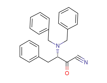 4S-N,N-dibenzylamino-3-oxo-5-phenylvaleronitrile