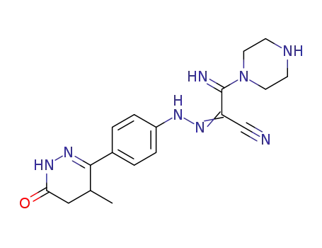 2-imino-N'-(4-(4-methyl-6-oxo-1,4,5,6-tetrahydropyridazin-3-yl)phenyl)-2-(piperazin-1-yl)acetohydrazonoyl cyanide