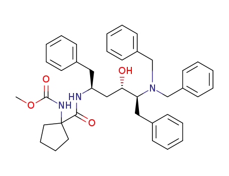 methyl (1-(((2S,4S,5S)-5-(dibenzylamino)-4-hydroxy-1,6-diphenylhexan-2-yl)carbamoyl)cyclopentyl)carbamate