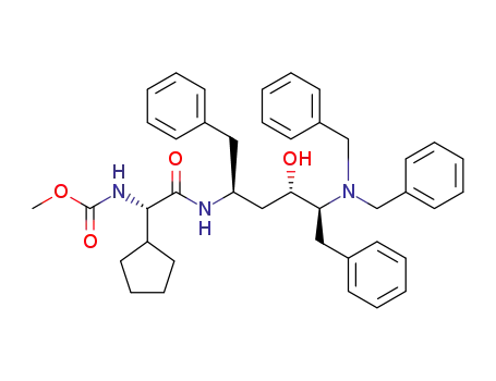 methyl ((S)-1-cyclopentyl-2-(((2S,4S,5S)-5-(dibenzylamino)-4-hydroxy-1,6-diphenylhexan-2-yl)amino)-2-oxoethyl)carbamate