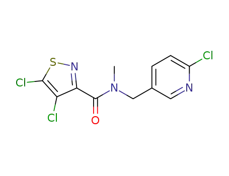4,5-dichloro-N-[(6-chloropyridin-3-yl)methyl]-N-methyl-1,2-thiazole-3-carboxamide