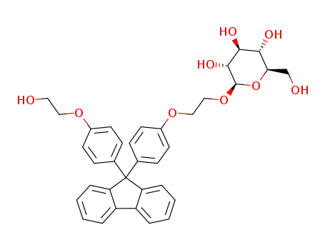 9-[4-(2-hydroxyethoxy)phenyl]-9-[4-(2-glucosyloxyethoxy)phenyl]fluorene