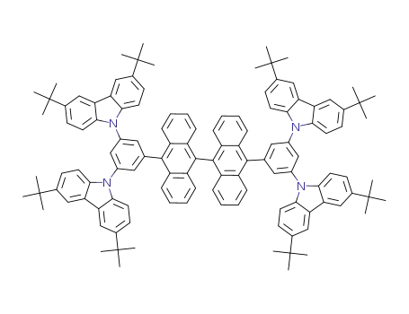 10,10′ -bis(3,5-bis(3,6-di-tert-butylcarbazol-9-yl)-phenyl)-9,9′ -bianthracene