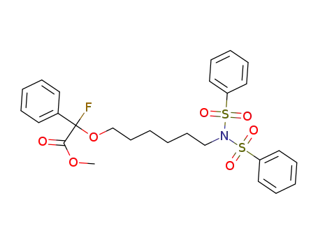 methyl 2-fluoro-2-phenyl-2-((6-(N-(phenylsulfonyl)phenylsulfonamido)hexyl)oxy)acetate