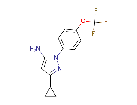 3-cyclopropyl-1-(4-(trifluoromethoxy)phenyl)-1H-pyrazol-5-amine