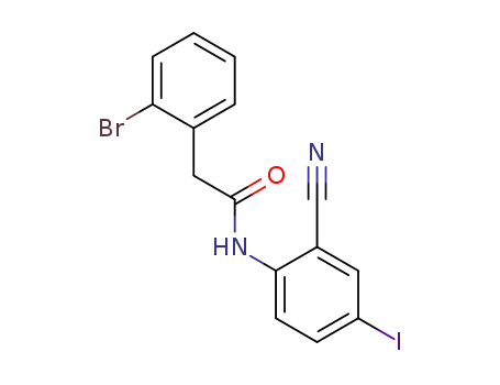 2-(2-bromophenyl)-N-(2-cyano-4-iodophenyl)acetamide