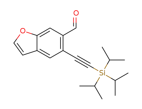 5-((triisopropylsilyl)ethynyl)benzofuran-6-carbaldehyde