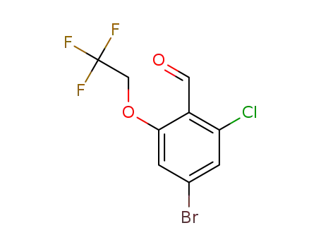 4-bromo-2-chloro-6-(2,2,2-trifluoroethoxy)benzaldehyde