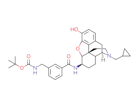 tert-butyl (3-(((7R,12bS)-3-(cyclopropylmethyl)-9-hydroxy-2,3,4,4a,5,6,7,7a-octahydro-1H-4,12-methanobenzofuro[3,2-e]isoquinolin-7-yl)carbamoyl)benzyl)carbamate